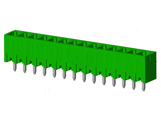 Connector: ontkoppelbare terminal strip; contact; mannelijk Connector: ontkoppelbare terminal strip; contact; mannelijk